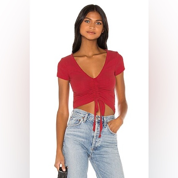 AllSaints Rina Tee, Red size Small - Picture 2 of 9